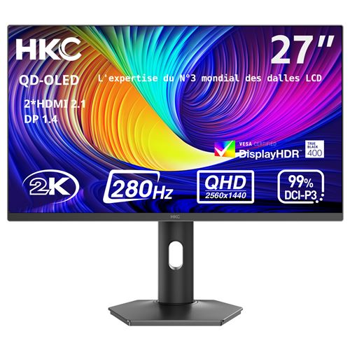 Ecran PC gaming HKC GS27QTS 27'' OLED 280 Hz
