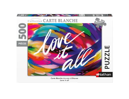 Puzzle 500 pièces Nathan Love it all Ettavee Collection Carte blanche