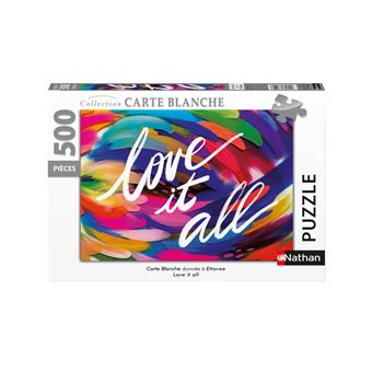 Puzzle 500 pièces Nathan Love it all Ettavee Collection Carte blanche