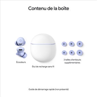 Ecouteurs sans fil Bluetooth Google Pixel Buds 2a avec réduction