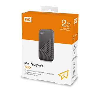 Disque dur SSD externe WESTERN DIGITAL My Passport 2To Space Gray