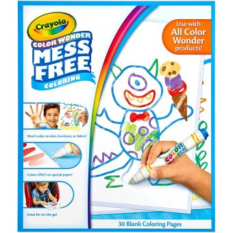 Coffret coloriage CRAYOLA Color Wonder Spidey 4 marqueurs + livre 3 ans et