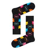 Chaussettes hautes et mi-bas Happy Socks Cat Noir Taille 41-46