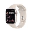 Apple Watch SE GPS 2ème génération, boîtier Aluminium Lumière Stellaire 44mm avec Bracelet Sport Lumière Stellaire