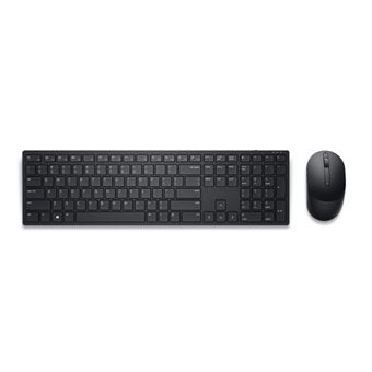 Dell Pro Keyboard and Mouse KM5221W - Toetsenbord en muis set - draadloos - 2.4 GHz - AZERTY - Frans - zwart - met 3 years NBD Advance Exchange - voor Precision 7560; XPS 13 9310, 15 9510 - 1