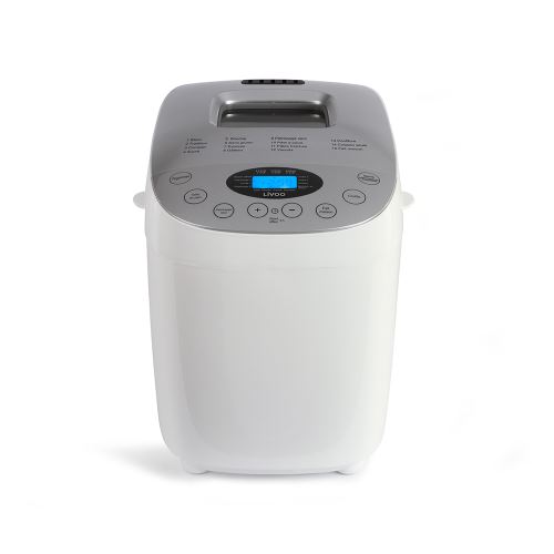 Livoo DOP205W - Machine à pain - 850 Watt - blanc/gris
