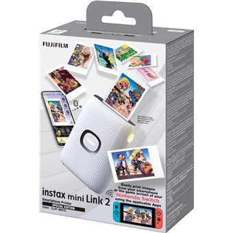 Pack Appareil photo instantané Fujifilm Instax Mini Link 2 Nintendo Blanc