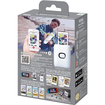 Pack Appareil photo instantané Fujifilm Instax Mini Link 2 Nintendo Blanc