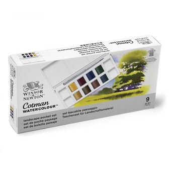 Aquarelle Winsor & Newton Pocket Set Landscape Cotman x 8