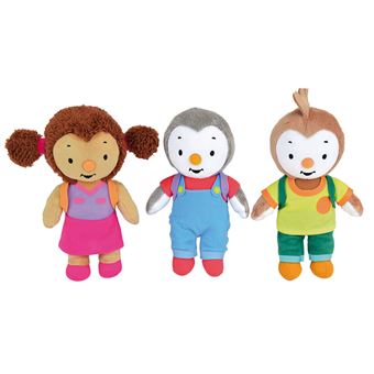 Personnage en peluche Jemini T'Choupi et ses amis Bean Bag en coffret