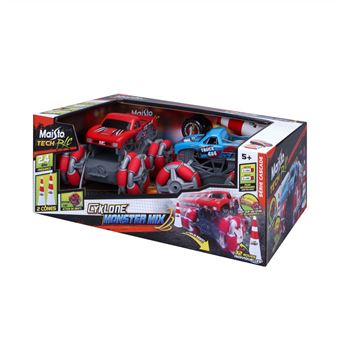 Pack de 2 voitures radio commandées Maisto Monster Truck Cyklone Drift