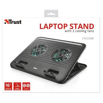 Support pour ordinateur portable 16 Trust Exto avec ventilateur