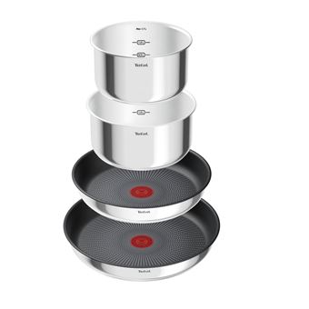 Batterie de cuisine Tefal Ingenio Emotion L8979104 Argent Métal