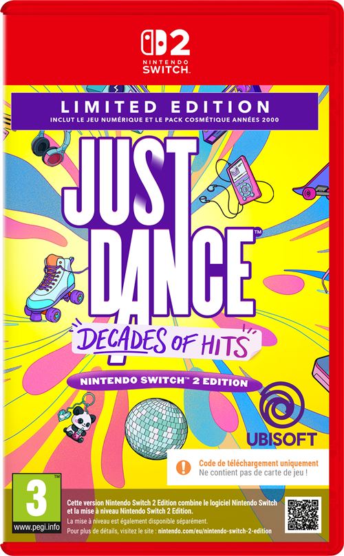 Just Dance Decades of Hits Limited Edition Code in a Box Nintendo Switch 2