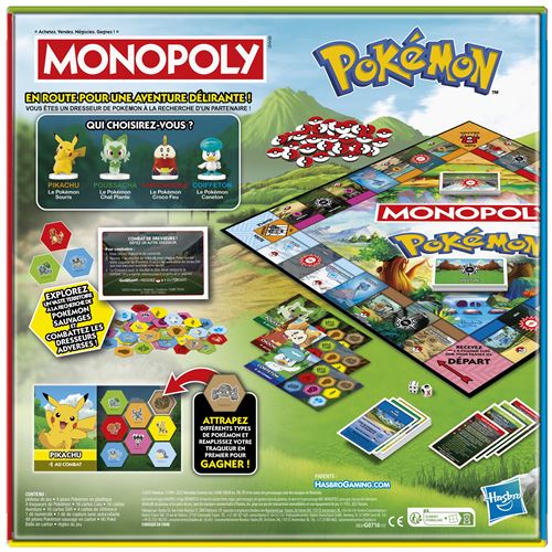Monopoly Pokémon Hasbro La Boite
