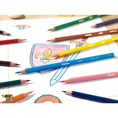 Etui de 24 crayons de couleur BIC Kids Tropicolors 2 : Chez