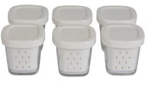 Tefal Blanc 6 Pots De Yaourt Xf100110 Pour Multi Délices
