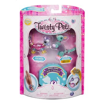 Pack de 3 bracelets Twisty Petz Animaux à collectionner Modèle aléatoire