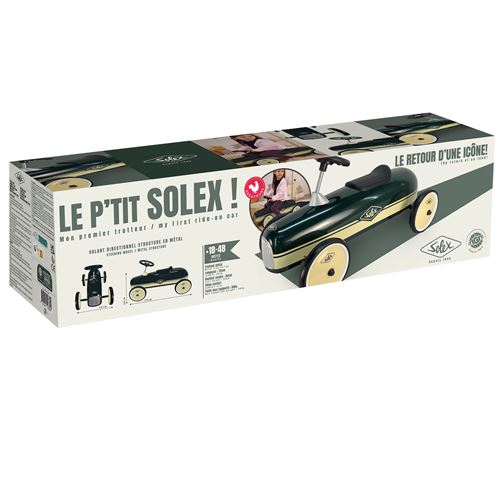 Trotteur Turbo Challenge Solex Vintage 73 cm Vert et Beige - Turbo Challenge