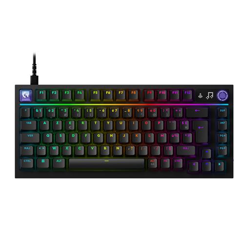 Clavier gaming avec fil Azerty Logitech G G316X 75 Noir