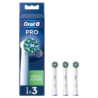 Pack de 3 brossettes pour brosse à dents Oral-B Pro Cross Action