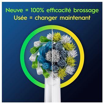 Pack de 3 brossettes pour brosse à dents Oral-B Pro Cross Action