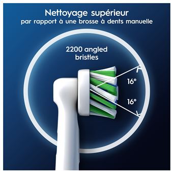 Pack de 3 brossettes pour brosse à dents Oral-B Pro Cross Action