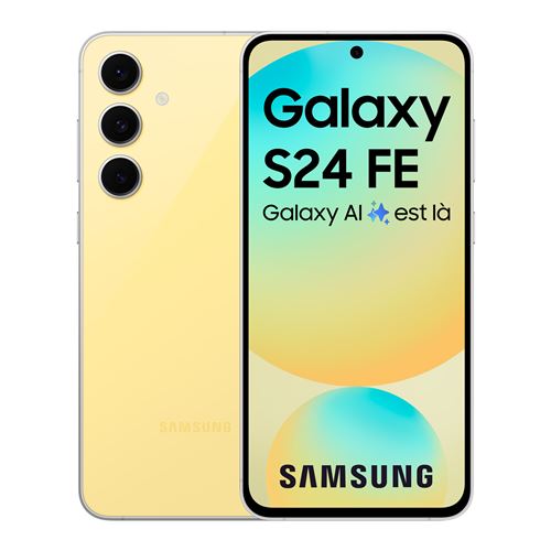 Smartphone Samsung Galaxy S24 FE 5G 128 Go Jaune État correct - Samsung reconditionné disponible sur Fnac