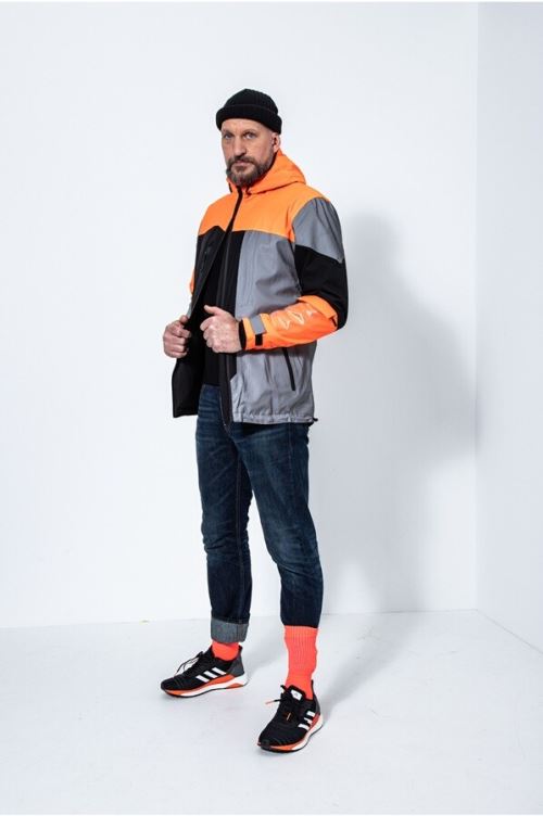 Veste Vélo réfléchissante réversible Urban Circus POP Rouge S