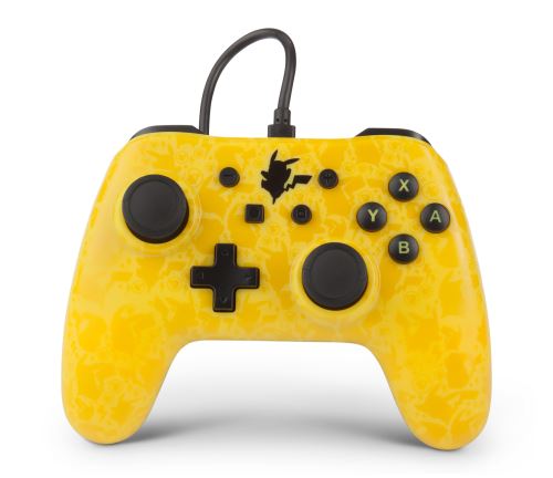 Manette Nintendo Switch filaire PowerA Pikachu Silhouette Jaune État correct - PowerA reconditionné disponible sur Fnac