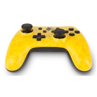 Manette Nintendo Switch filaire PowerA Pikachu Silhouette Jaune