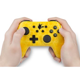 Manette Nintendo Switch filaire PowerA Pikachu Silhouette Jaune