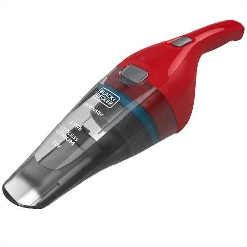Black+Decker Dustbuster draadloze handstofzuiger Grijs en Rood