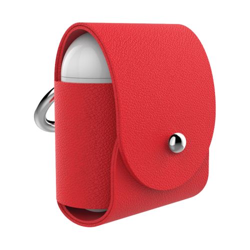 Etui en cuir Atelier Gaston pour Airpods Rouge
