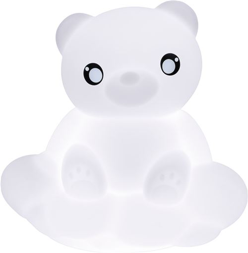 Enceinte lumineuse sans fil Bluetooth Bigben Lumin'us Ourson Blanc