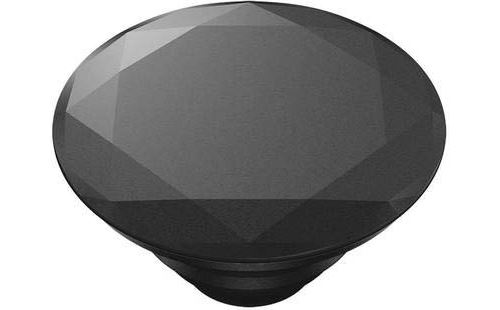 Support téléphone Popsockets Grip Noir diamant métallique
