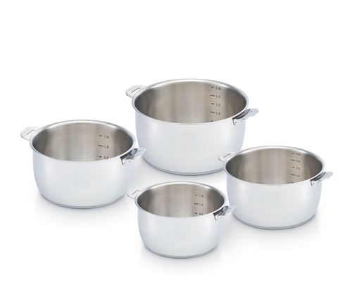 Set de 4 casseroles Beka Select 14 à 20 cm Argent