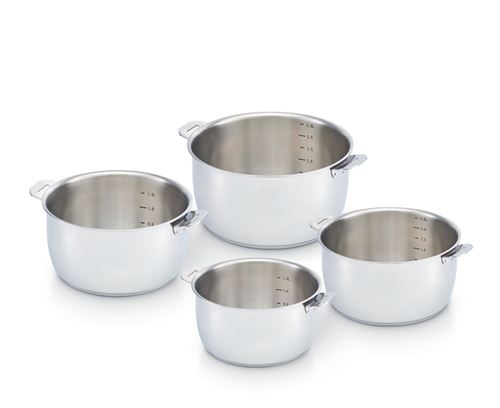 Beka Inox Set De 4 Casseroles Select 14 À 20 Cm Argent