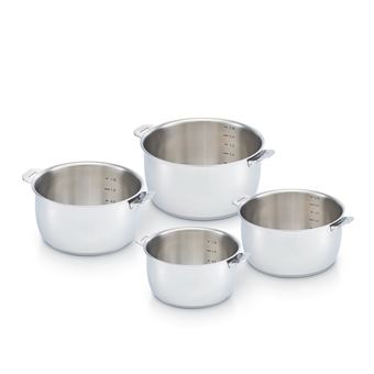 Set de 4 casseroles Beka Select 14 à 20 cm Argent