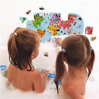 Jouet pour le bain Janod Puzzle carte des explorateurs du bain