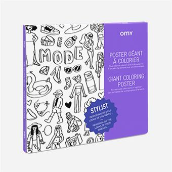 Jeu créatif Omy Poster à colorier Stylist