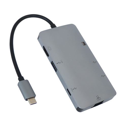 HUB USB-C 3 EN 1 VERS USB 3.0 / HDMI / USB-C NOIR - Fnac.ch - Hub USB