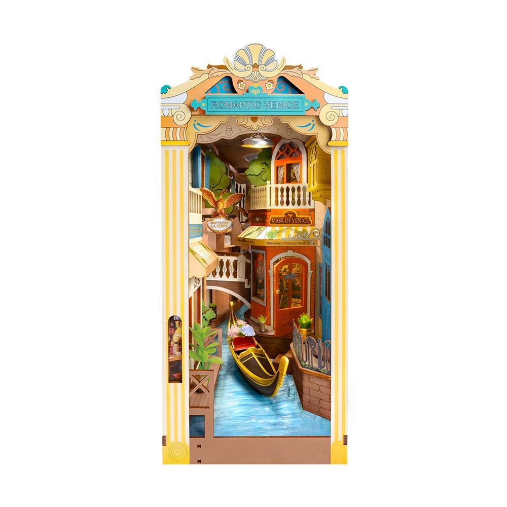 Book Nook Voyage à Venise – Maquette 3D En Bois – Tonecheer – Beige – Kit Miniature