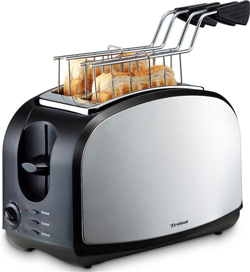 Trisa Noir Crispy Snack Grille-Pain Acier Inoxydable,