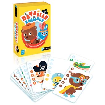 Jeu de cartes Nathan La bataille des animaux