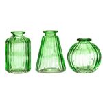 SASS BEL VASES VERTES SET OF 3