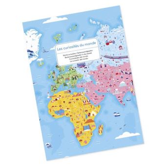 Puzzle éducatif géant Curiosités du Monde 350 pcs