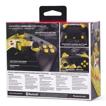 Manette sans fil améliorée PowerA pour Nintendo Switch Edition Pikachu 025