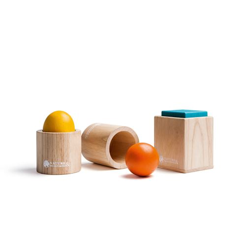 Jeu en bois Ensemble de 3 matériels d'emboîtement Montessori