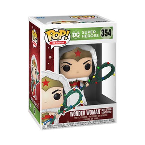 Figurine Funko Pop Heroes DC Holiday Wonder Woman with Lights Lasso